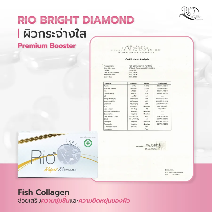 ใบวิเคราะห์ Fish Collagen