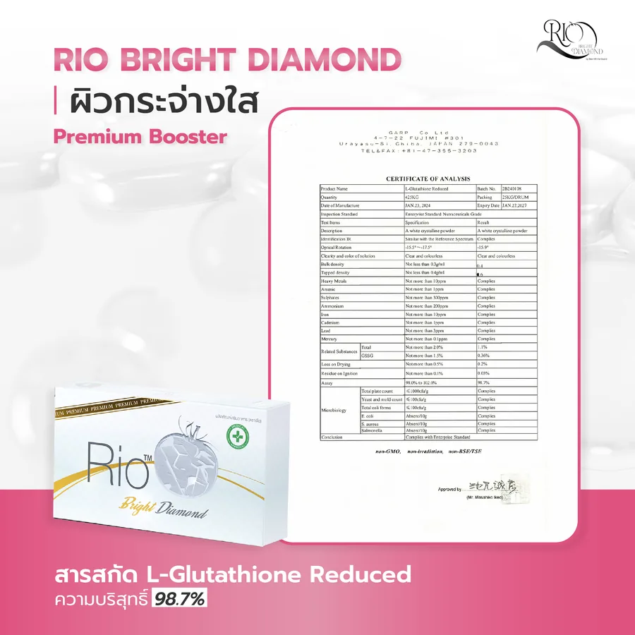 ใบวิเคราะห์ L-Glutathione